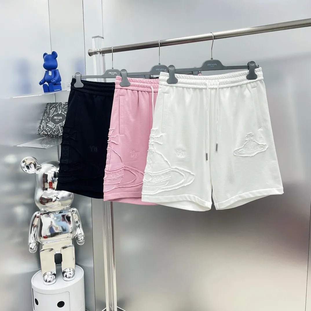 VIVI Queen Mother 2026 Summer New Arrival letter LOGO shorts D High-end customized Breathable fabric Breathable stretch comfort is extremely high, the details are impeccable, top-grade accessories, original logo design concept, delicate and soft feel! The upper body fit is awesome! Size: M-XXXL Please state your height and weight when ordering